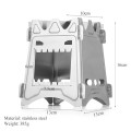 MEETOZ Lightweight Portable Folding Wood Burning Camping Stove