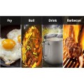 MEETOZ Lightweight Portable Folding Wood Burning Camping Stove