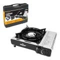 Milestone Camping 18949 Portable Gas Camping Stove with Carry Case, Grey