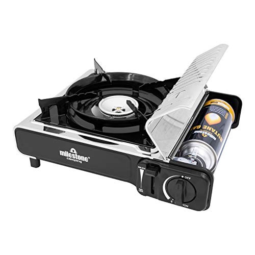 Milestone Camping 18949 Portable Gas Camping Stove with Carry Case, Grey-6
