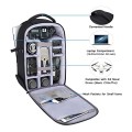 MOSISO Black Camera Backpack for DSLR, SLR and Mirrorless Cameras with Laptop Compartment and Tripod Holder