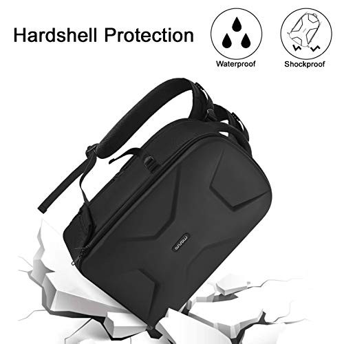 MOSISO Black Camera Backpack for DSLR, SLR and Mirrorless Cameras with Laptop Compartment and Tripod Holder-3