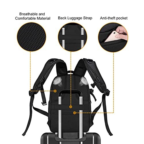 MOSISO Black Camera Backpack for DSLR, SLR and Mirrorless Cameras with Laptop Compartment and Tripod Holder-6