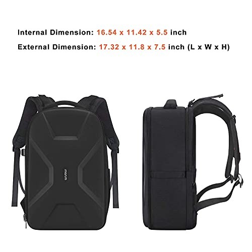 MOSISO Black Camera Backpack for DSLR, SLR and Mirrorless Cameras with Laptop Compartment and Tripod Holder-7