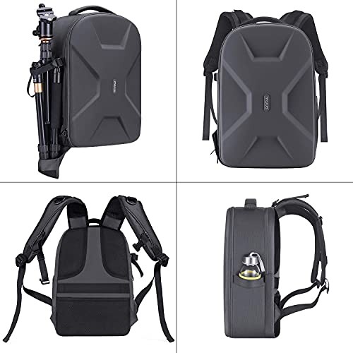 MOSISO Camera Backpack for DSLR, SLR and Mirrorless Cameras, 15-16 inch Laptop Compartment, Waterproof Hardshell Case, Gray-3