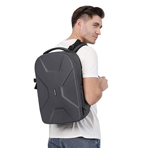 MOSISO Camera Backpack for DSLR, SLR and Mirrorless Cameras, 15-16 inch Laptop Compartment, Waterproof Hardshell Case, Gray-5