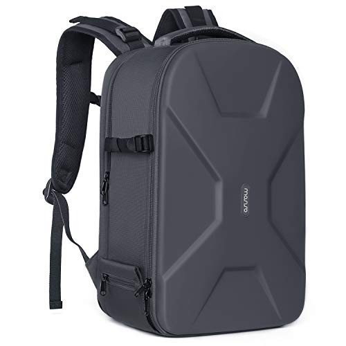 MOSISO Camera Backpack for DSLR, SLR and Mirrorless Cameras, 15-16 inch Laptop Compartment, Waterproof Hardshell Case, Gray