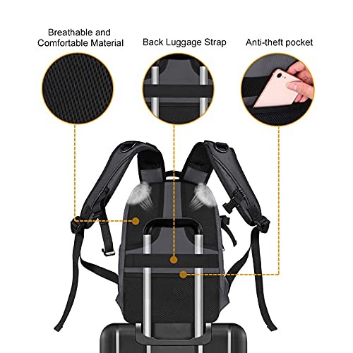 MOSISO Camera Backpack for DSLR, SLR and Mirrorless Cameras, 15-16 inch Laptop Compartment, Waterproof Hardshell Case, Gray-6