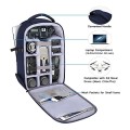 MOSISO Camera Backpack for DSLR, SLR and Mirrorless Cameras, 15 to 16 inch, Waterproof Hardshell, Tripod Holder and Laptop Compartment, Navy Blue