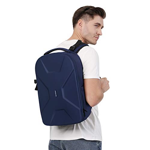 MOSISO Camera Backpack for DSLR, SLR and Mirrorless Cameras, 15 to 16 inch, Waterproof Hardshell, Tripod Holder and Laptop Compartment, Navy Blue-5