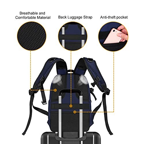 MOSISO Camera Backpack for DSLR, SLR and Mirrorless Cameras, 15 to 16 inch, Waterproof Hardshell, Tripod Holder and Laptop Compartment, Navy Blue-6