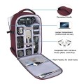 MOSISO Camera Backpack for DSLR, SLR and Mirrorless Cameras, 15 to 16 inch Laptop Compartment, Waterproof Hardshell, Wine Red