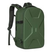 MOSISO Camera Backpack for DSLR, SLR and Mirrorless Cameras, 15 to 16 inch Laptop Compartment, Waterproof Hardshell Case, Army Green