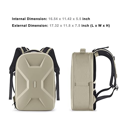 MOSISO Camel Camera Backpack for DSLR, SLR and Mirrorless Cameras with 16-inch Laptop Compartment-3
