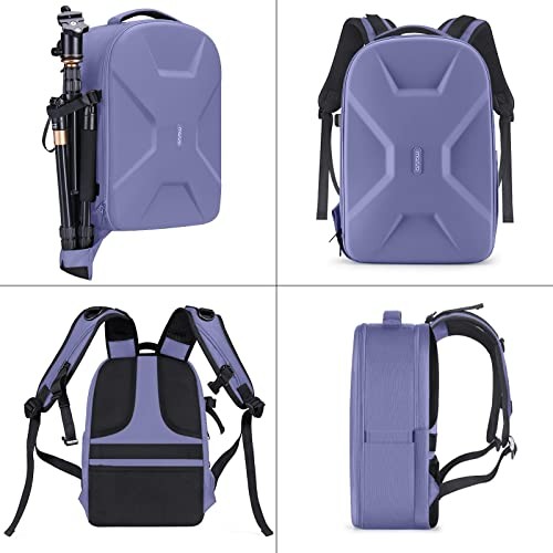MOSISO Camera Backpack for DSLR, SLR and Mirrorless Cameras with Laptop Compartment, Tripod Holder, Lavender Gray-4
