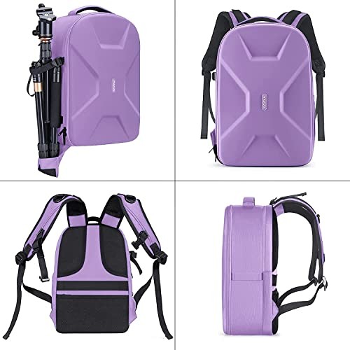 MOSISO Purple Camera Backpack for DSLR, SLR and Mirrorless Cameras with Laptop Compartment and Tripod Holder-4
