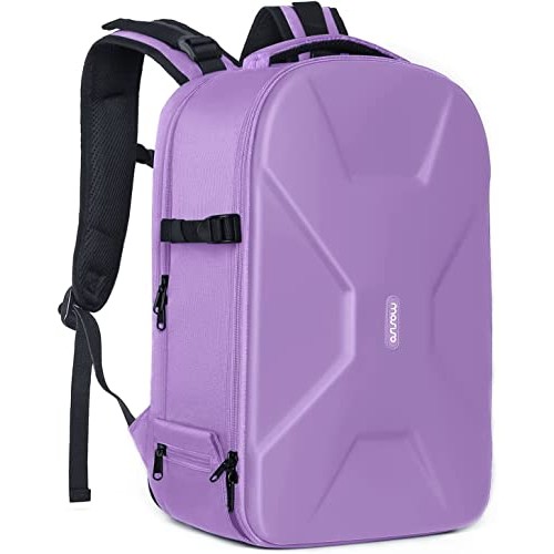 MOSISO Purple Camera Backpack for DSLR, SLR and Mirrorless Cameras with Laptop Compartment and Tripod Holder
