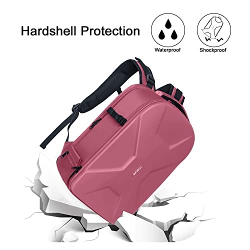 MOSISO Dusty Rose Camera Backpack for DSLR, SLR and Mirrorless Cameras with 15-16 Inch Laptop Compartment and Tripod Holder-3