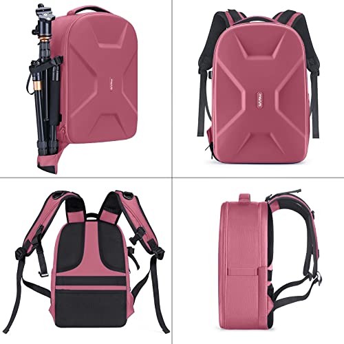MOSISO Dusty Rose Camera Backpack for DSLR, SLR and Mirrorless Cameras with 15-16 Inch Laptop Compartment and Tripod Holder-4