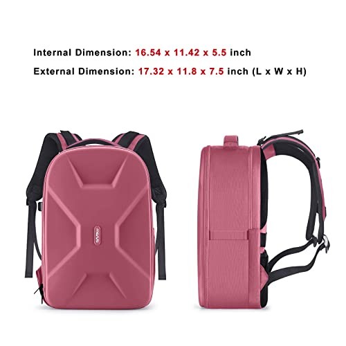 MOSISO Dusty Rose Camera Backpack for DSLR, SLR and Mirrorless Cameras with 15-16 Inch Laptop Compartment and Tripod Holder-7