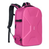 MOSISO camera backpack for DSLR, SLR and mirrorless cameras with laptop compartment, tripod holder, Rose Red