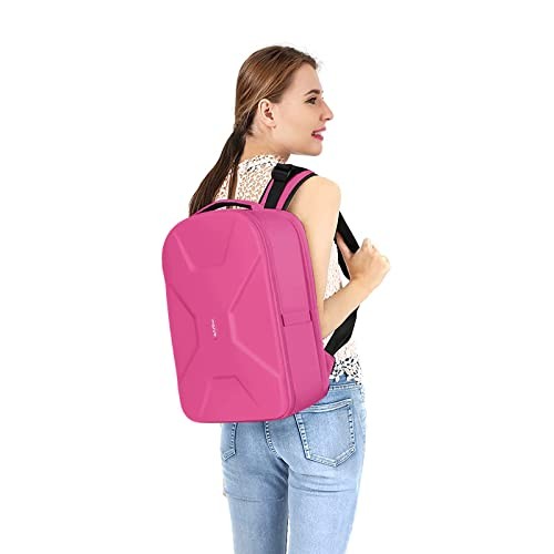 MOSISO camera backpack for DSLR, SLR and mirrorless cameras with laptop compartment, tripod holder, Rose Red-5