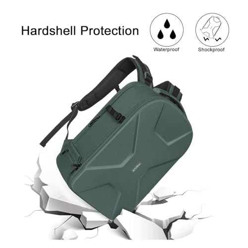 MOSISO Camera Backpack DSLR, SLR and Mirrorless Bag with Tripod Holder and Laptop Compartment, Emerald Green-3