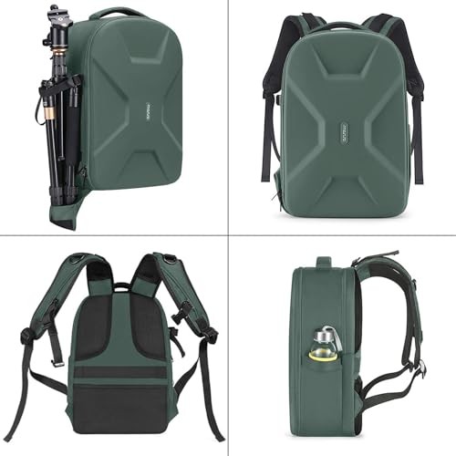 MOSISO Camera Backpack DSLR, SLR and Mirrorless Bag with Tripod Holder and Laptop Compartment, Emerald Green-4