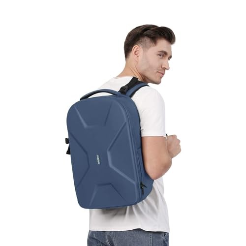 MOSISO Camera Backpack for DSLR, SLR and Mirrorless Cameras, 15 to 16 Inch Waterproof Hardshell Case with Tripod Holder and Laptop Compartment, Steel Blue-5