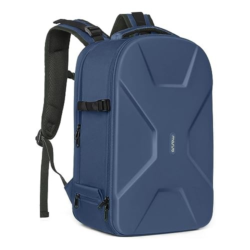 MOSISO Camera Backpack for DSLR, SLR and Mirrorless Cameras, 15 to 16 Inch Waterproof Hardshell Case with Tripod Holder and Laptop Compartment, Steel Blue