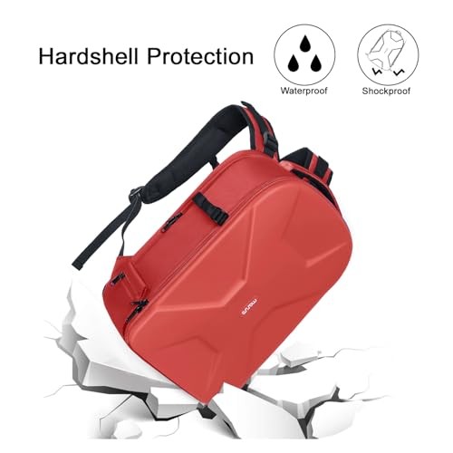MOSISO Red Camera Backpack for DSLR, SLR and Mirrorless Cameras with Laptop Compartment and Tripod Holder-3