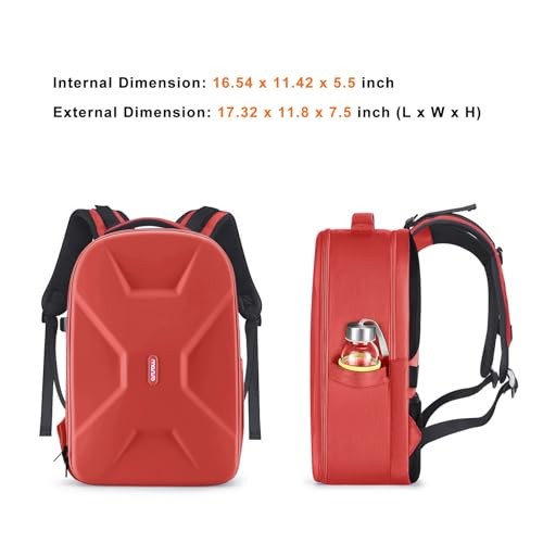MOSISO Red Camera Backpack for DSLR, SLR and Mirrorless Cameras with Laptop Compartment and Tripod Holder-6