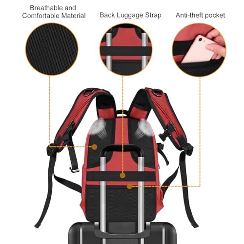 MOSISO Red Camera Backpack for DSLR, SLR and Mirrorless Cameras with Laptop Compartment and Tripod Holder-7