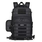 MOSISO Camera Backpack with Tripod Holder and 15-16 Inch Laptop Compartment, Black