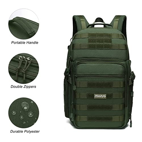 MOSISO Army Green Camera Backpack for DSLR, SLR and Mirrorless Cameras with 15-16 inch Laptop Compartment-1