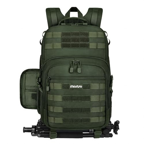 MOSISO Army Green Camera Backpack for DSLR, SLR and Mirrorless Cameras with 15-16 inch Laptop Compartment