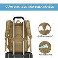 MOSISO Khaki Camera Backpack with Tripod Holder and 15-16 inch Laptop Compartment