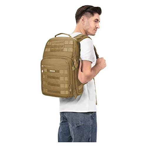 MOSISO Khaki Camera Backpack with Tripod Holder and 15-16 inch Laptop Compartment-5