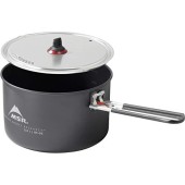 MSR Ceramic Nonstick 2.5-Litre Camping Pot with Fusion Coating, Black