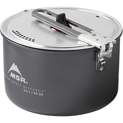 MSR Ceramic Nonstick 2.5-Litre Camping Pot with Fusion Coating, Black-3