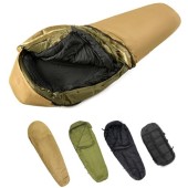 MT Army Military Modular Sleeping Bag System with Bivy Cover, Coyote