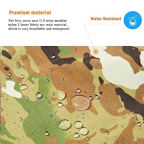 MT Army Military Modular Sleeping Bag System with Bivy Cover, OCP-4