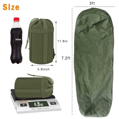MT Army Modular Sleeping Bag System with Bivy Cover, Olive Drab-1