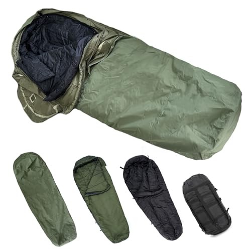 MT Army Modular Sleeping Bag System with Bivy Cover, Olive Drab