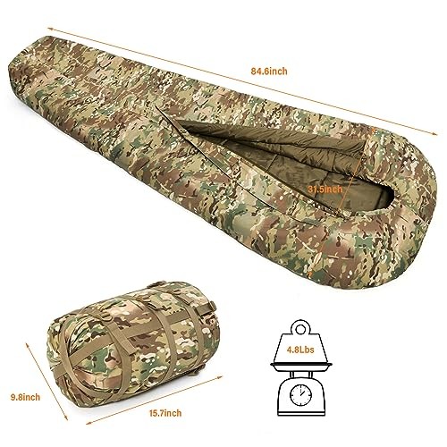 MT Rifleman GM Defence sleep bag, Multicam, with bivy cover and compression sack-3