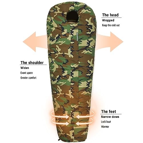 MT Rifleman GM Defence 4 Woodland modular sleeping system with bivy cover and compression sack-4