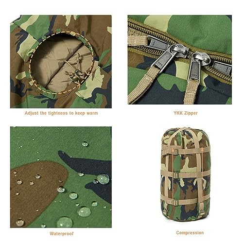 MT Rifleman GM Defence 4 Woodland modular sleeping system with bivy cover and compression sack-5
