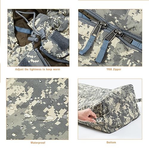 MT Rifleman GT Tropen Sleeping Bag with Bivy Nylon Taslon Compression Sack, UCP-6