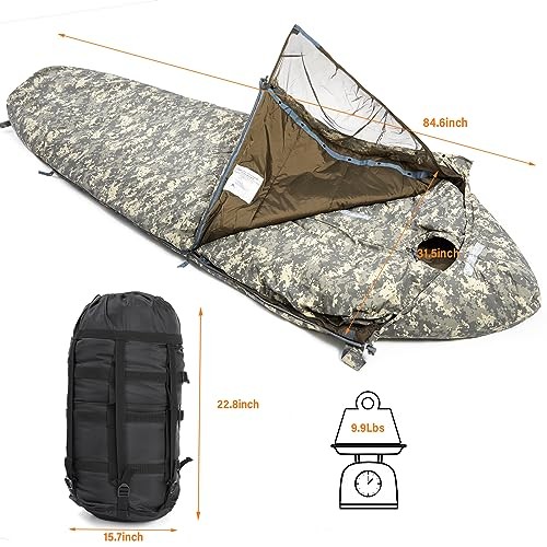 MT Rifleman Sleeping System 2.0, Defence 4 and Tropen modular mummy sleeping bags with bivy cover, compression sack, UCP-4