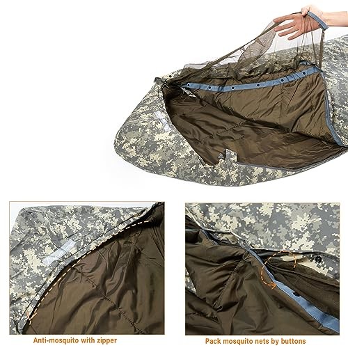 MT Rifleman Sleeping System 2.0, Defence 4 and Tropen modular mummy sleeping bags with bivy cover, compression sack, UCP-5